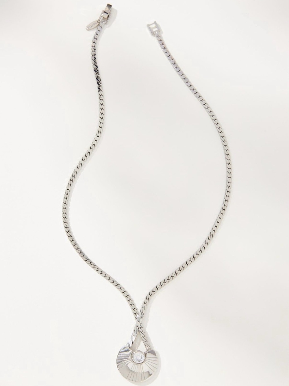 Anthropologie Pendant Silver Necklace